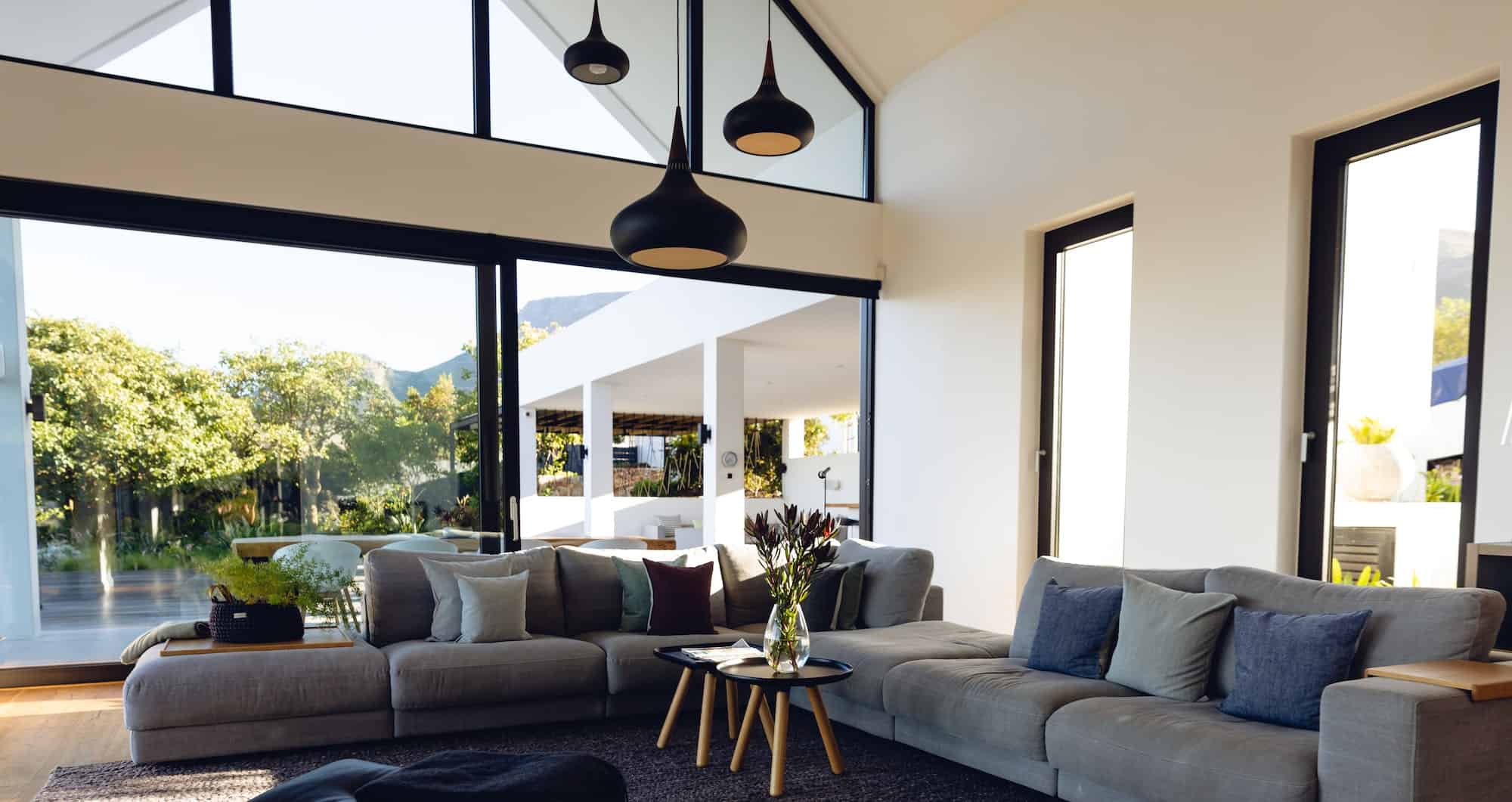 Bright modern living space in a Tampa Bay home