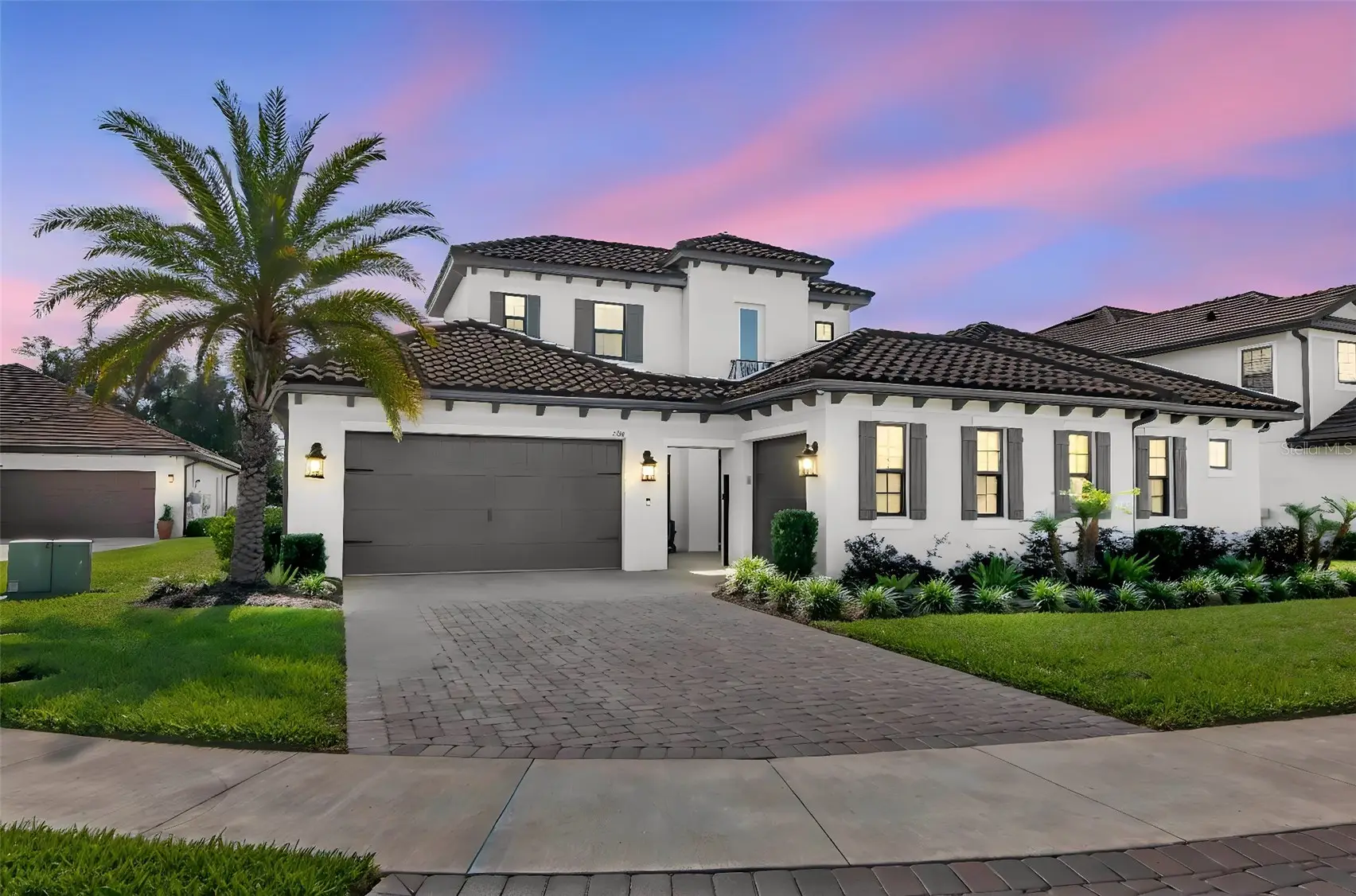 Tampa Bay home for sale at twilight, MJM Group, Coldwell Banker Realty