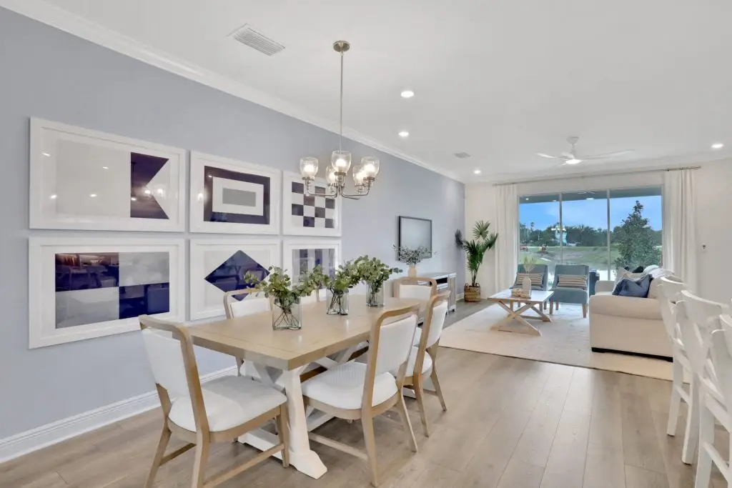 Manatee townhome model interior at Seaire in Parrish, Florida photo 2