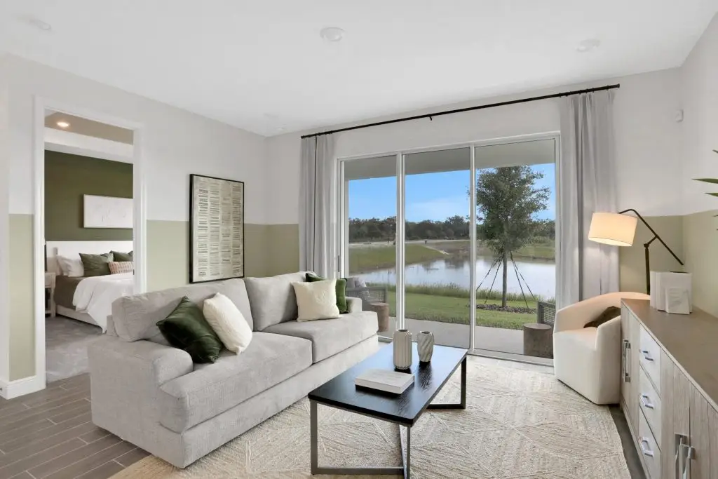 Manatee townhome model interior at Seaire in Parrish, Florida photo 4
