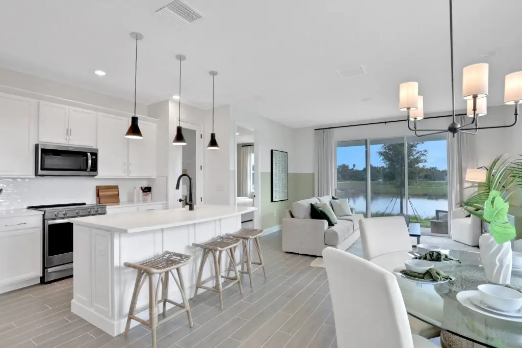 Manatee townhome model interior at Seaire in Parrish, Florida photo 6