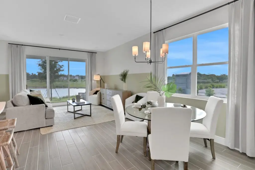 Manatee townhome model interior at Seaire in Parrish, Florida photo 7